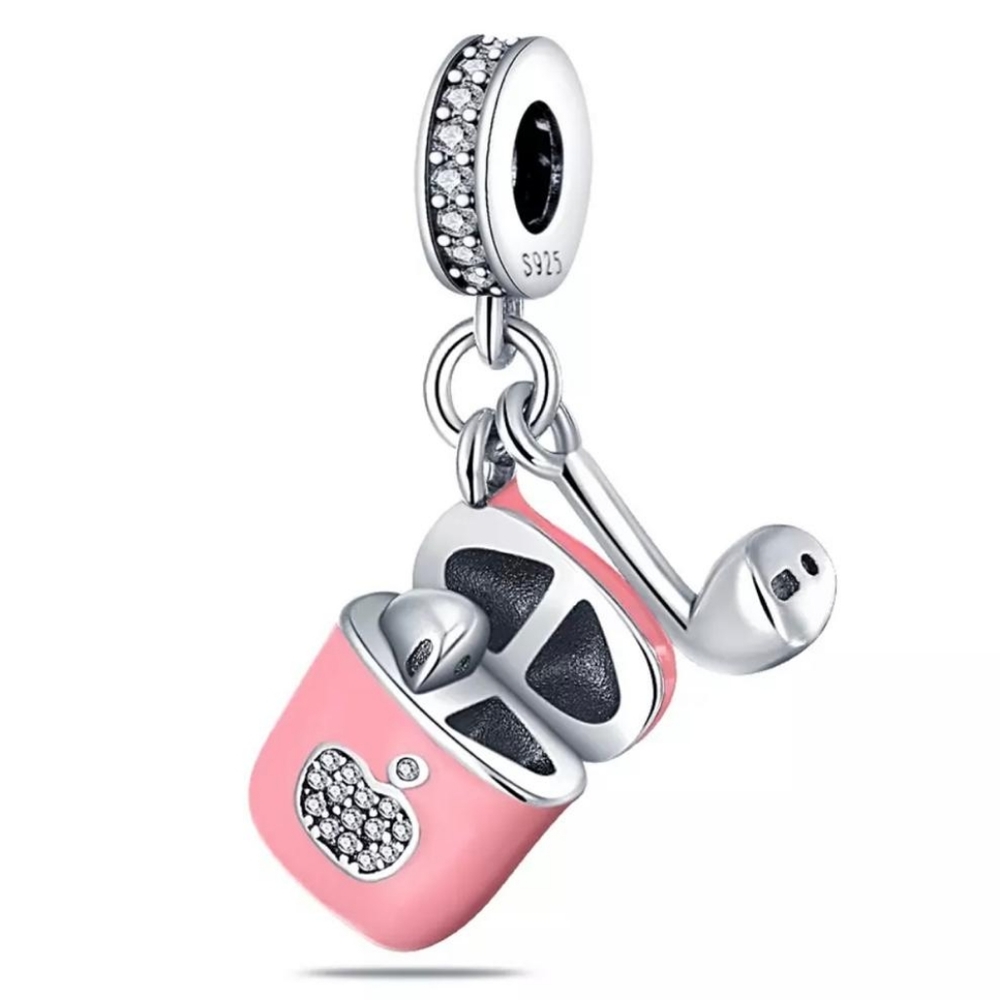 Charm for Bracelet Sterling Silver 925 Airpods - Picture 3 of 4